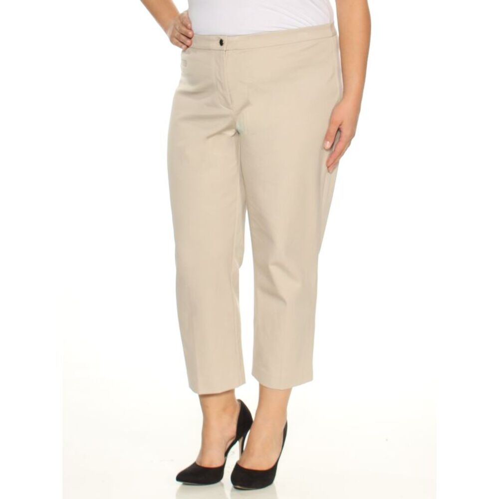 ALFANI Womens Beige Boot Cut Wear To Work Pants 16